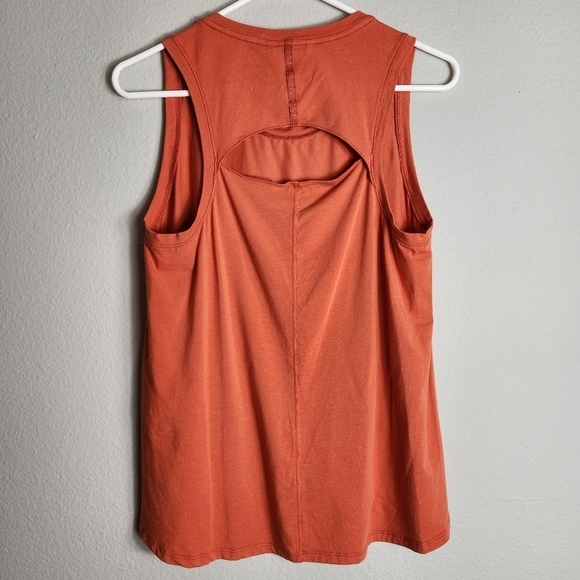 L.L. Bean Womens Petite Beyond Soft Orange Tank Top-Size SP - Picture 4 of 7